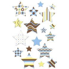 baby boy stars matching planner stickers