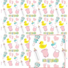 baby pattern in pink