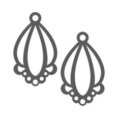 ornate earring pattern