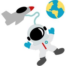 astronaut in space