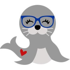 seal with glasses