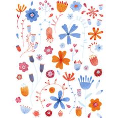 english meadow watercolor stickers