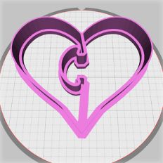 jigsaw heart dough cutter