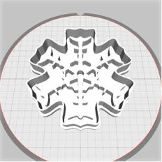 snowflake dough cutter