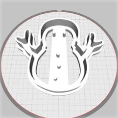 snowman dough cutter