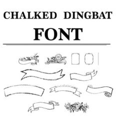 chalked dingbat font