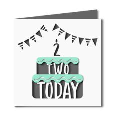 2 today birthday card