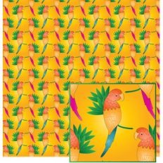 colorful parrots pattern