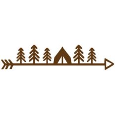 camp tent arrow