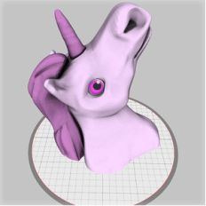 wall-mounted unicorn