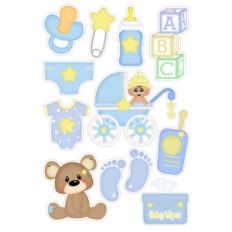 baby boy matching planner stickers
