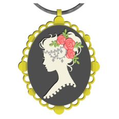 vintage cameo pendant