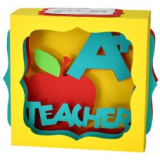 a plus teacher gift card box