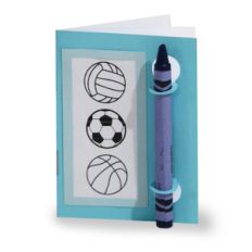 color and sketch book - play ball
