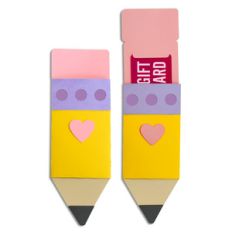 oh the places you'll go - pencil gift card holder