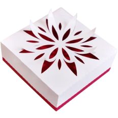 3d floral cutout box