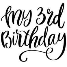 my 3rd birthday
