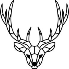 geometric deer