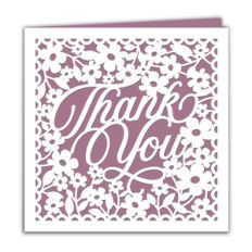 square thank you card