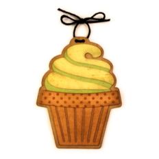 ice cream cone curl ornament