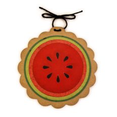 watermelon disc ornament