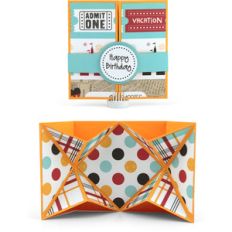diagonal fold pop up card