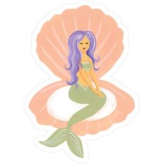 mermaid in shell