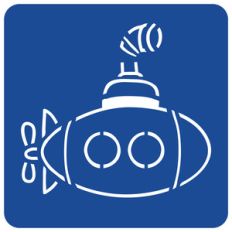 submarine stencil card