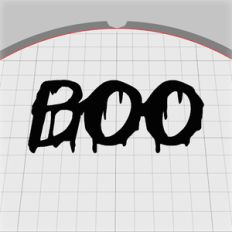 boo word embellishment