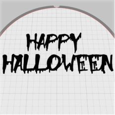 happy halloween embellishment