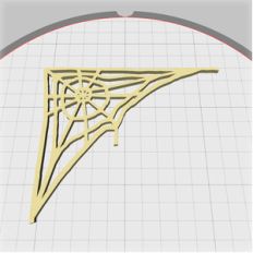 spiderweb corner embellishment