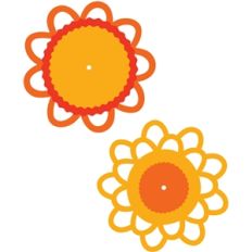 retro flowers
