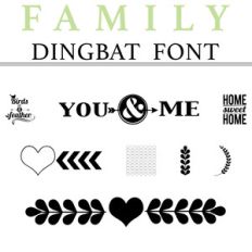 family dingbat font