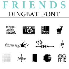 friends dingbat font