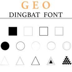 geo dingbat font