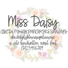 miss daisy font