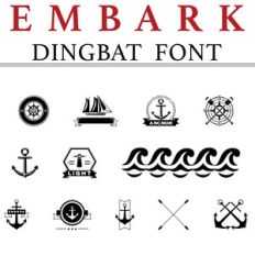 embark dingbat font