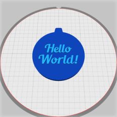 circle-shaped keyring blank