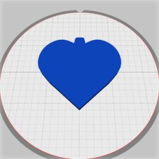 heart keyring blank