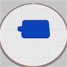 rectangular keyring blank