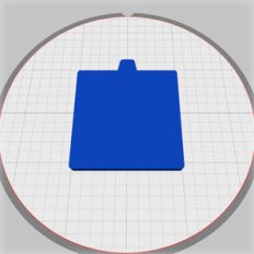 square keyring blank