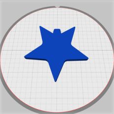 star keyring blank