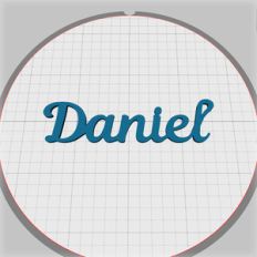 daniel name pendant