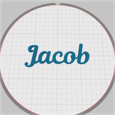 jacob name pendant