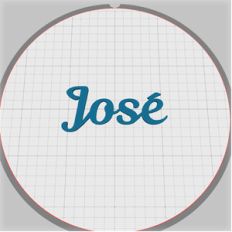 jose name pendant