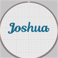 joshua name pendant