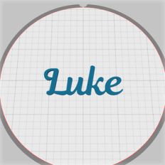 luke name pendant