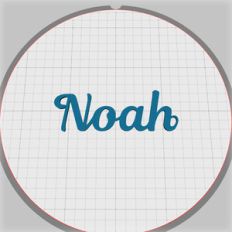 noah name pendant