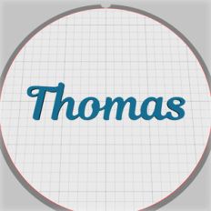 thomas name pendant