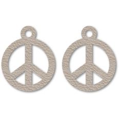 peace symbol earrings